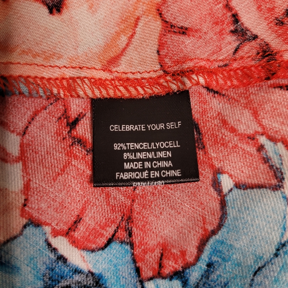 AFRM Brynne Floral Print Lightweight Midi Skirt Size XL - Picture 7 of 8